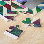 Kat Quilter Tabletop uitdagend Jigzaag Puzzle Legpuzzel (Zijkant)