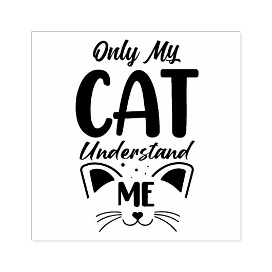 Kat Quote Rubberstempel (Afrduk)