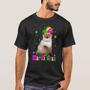 Kat Ragdoll Masker Mardi Gras Carnavals Dieren Kat T-shirt