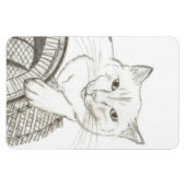 Kat Ragdoll-portret Flexible Magnet Magneet (Horizontaal)