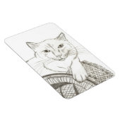 Kat Ragdoll-portret Flexible Magnet Magneet (Rechterzijde)