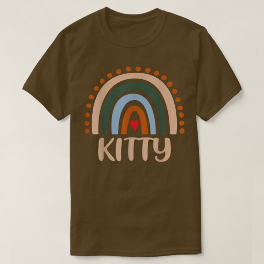 Kat Rainbow Grandma Cute Moederdag Funny Kat T-shirt (Design voorkant)