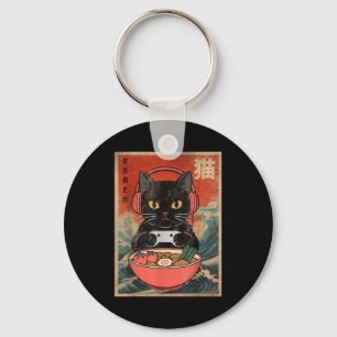 Kat Ramen Japans Grappig Grafisch Kawaii Anime Sleutelhanger