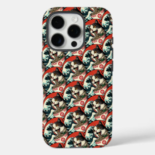 Kat Ramen Japanse Kunst Vintage Stijl iPhone 16 Pro Hoesje