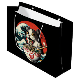 Kat Ramen Japanse Kunst Vintage Stijl Groot Cadeauzakje