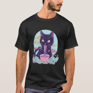Kat Ramen Kom Japanse Noedels Kat Eet Ramen N T-shirt