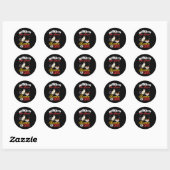 Kat Ramen Kom Soep Japans Ronde Sticker (Vel)