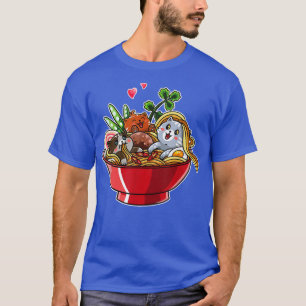 Kat Ramen Noodles Kawaii Cat Otaku Japanse kat T-shirt