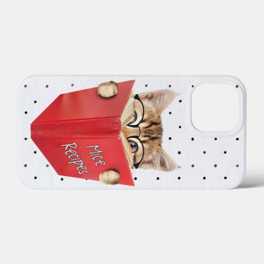 Kat Reading Recipbook Case-Mate iPhone Case (Achterkant (horizontaal))
