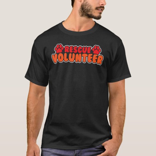 Kat Redders Dier Redders Redding Vrijwilliger Huis T-shirt (Voorkant)