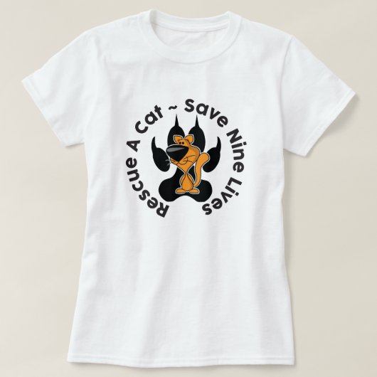Kat reddingsoperatie T-Shirt (Design voorkant)