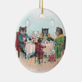 Kat-reeks is ingesteld op ontbijt keramisch ornament (Rechts)