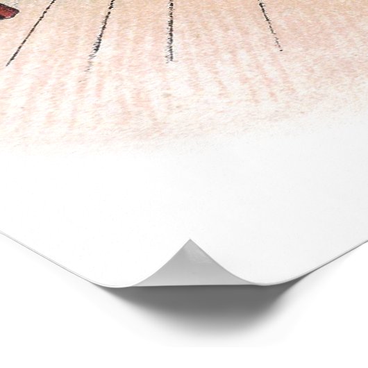 Kat-reeks is ingesteld op ontbijt poster (Hoek)