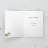 Kat Reflection in een sierkerstkaart Kaart (Binnen)