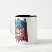 Kat Regel Tweekleurige Koffiemok (Voorkant links)