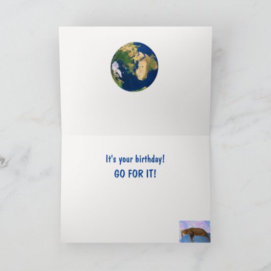 Kat regelt de werelddag kaart (Binnen)