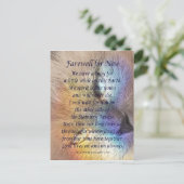 Kat Regenboogbrug Huisdier Rou Condoleance Kaarten (Staand voorkant)