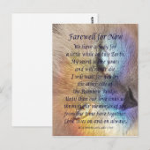 Kat Regenboogbrug Huisdier Rouw Condoleantie Kaart (Voorkant / Achterkant)