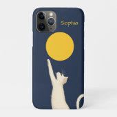 Kat reikt naar de Maan Case-Mate iPhone Case (Achterkant)
