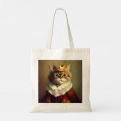 Kat Renaissance Koning Tote Bag (Achterkant)