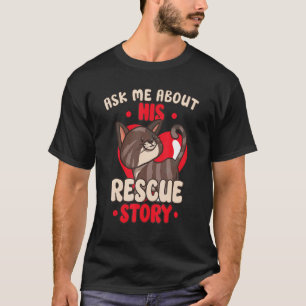Kat Rescue Animal Rights Rescue Cat Adoption T-shirt