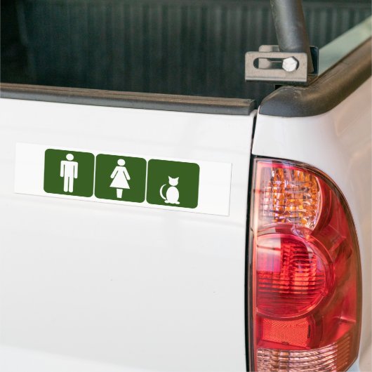 Kat Restroom Bumpersticker (Op Truck)