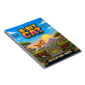 Kat, Retro 8-Bit Pixelkunst Notitieboek (Rechterzijde)