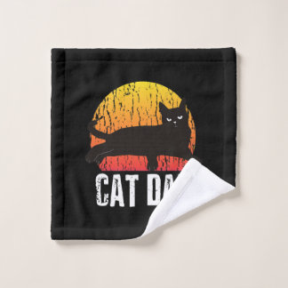 kat | Retro Dierlijk Cadeau Washandje