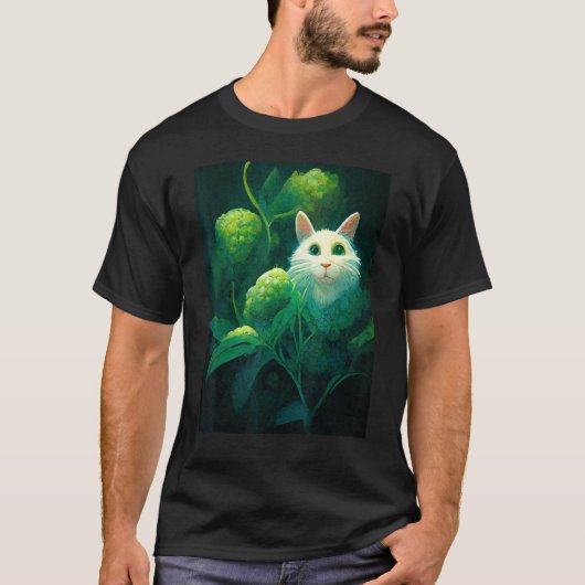 Kat Retro Stijl Kitty Katten   1 T-shirt (Voorkant)