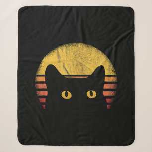 Kat Retro Vintage Sherpa Deken