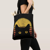 Kat Retro Vintage Tote Bag (Dichtbij)