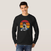 Kat Retro Zonsondergang Kat Zonsondergang I Kat T-shirt (Voorkant volledig)