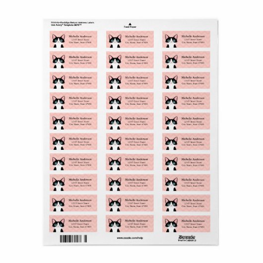 Kat Return Address Labels (Full Sheet)
