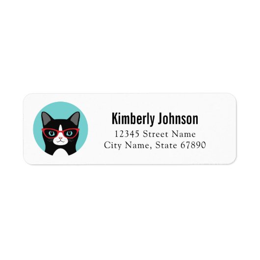 Kat Return Address Labels (Voorkant)