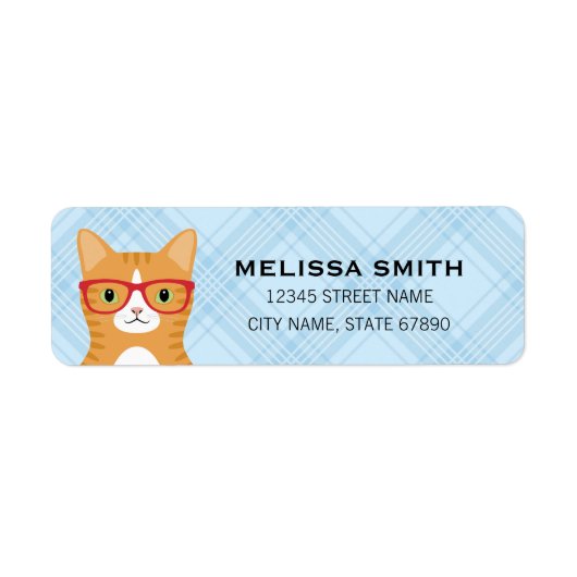 Kat Return Address Labels (Voorkant)