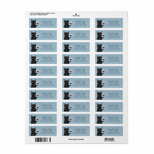 Kat Return Address Labels (Full Sheet)