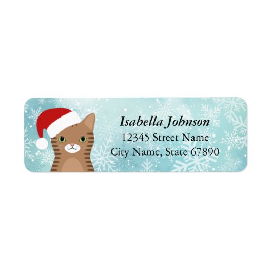 Kat Return Address Labels (Voorkant)