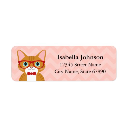 Kat Return Address Labels (Voorkant)