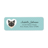 Kat Return Address Labels (Voorkant)