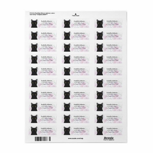 Kat Return Address Labels (Full Sheet)