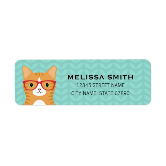 Kat Return Address Labels (Voorkant)