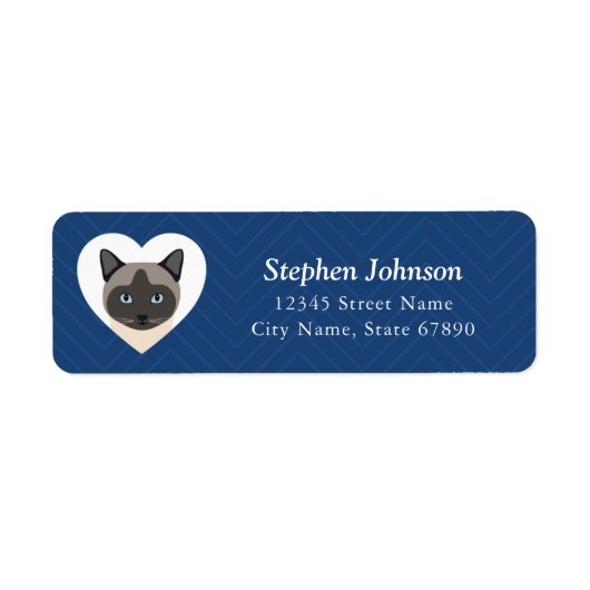 Kat Return Address Labels (Voorkant)