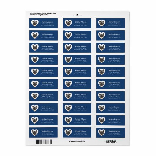 Kat Return Address Labels (Full Sheet)