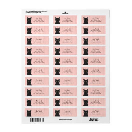 Kat Return Address Labels (Full Sheet)