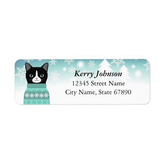 Kat Return Address Labels (Voorkant)