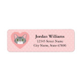 Kat Return Address Labels (Voorkant)
