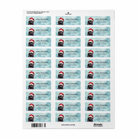 Kat Return Address Labels (Full Sheet)