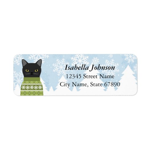 Kat Return Address Labels (Voorkant)
