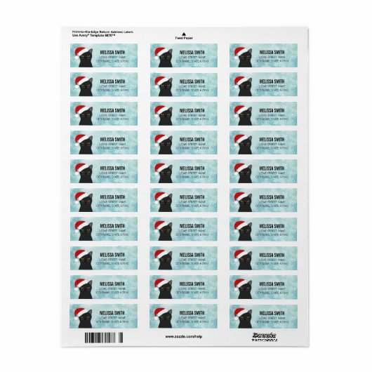 Kat Return Address Labels (Full Sheet)