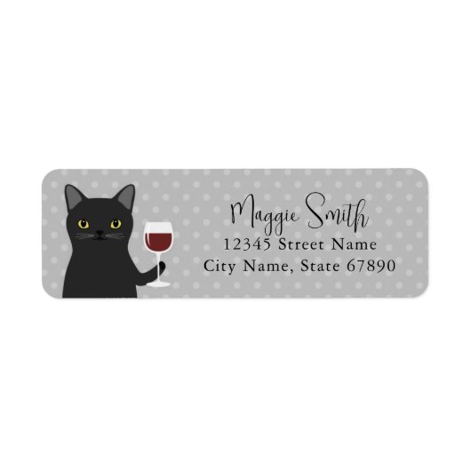 Kat Return Address Labels (Voorkant)